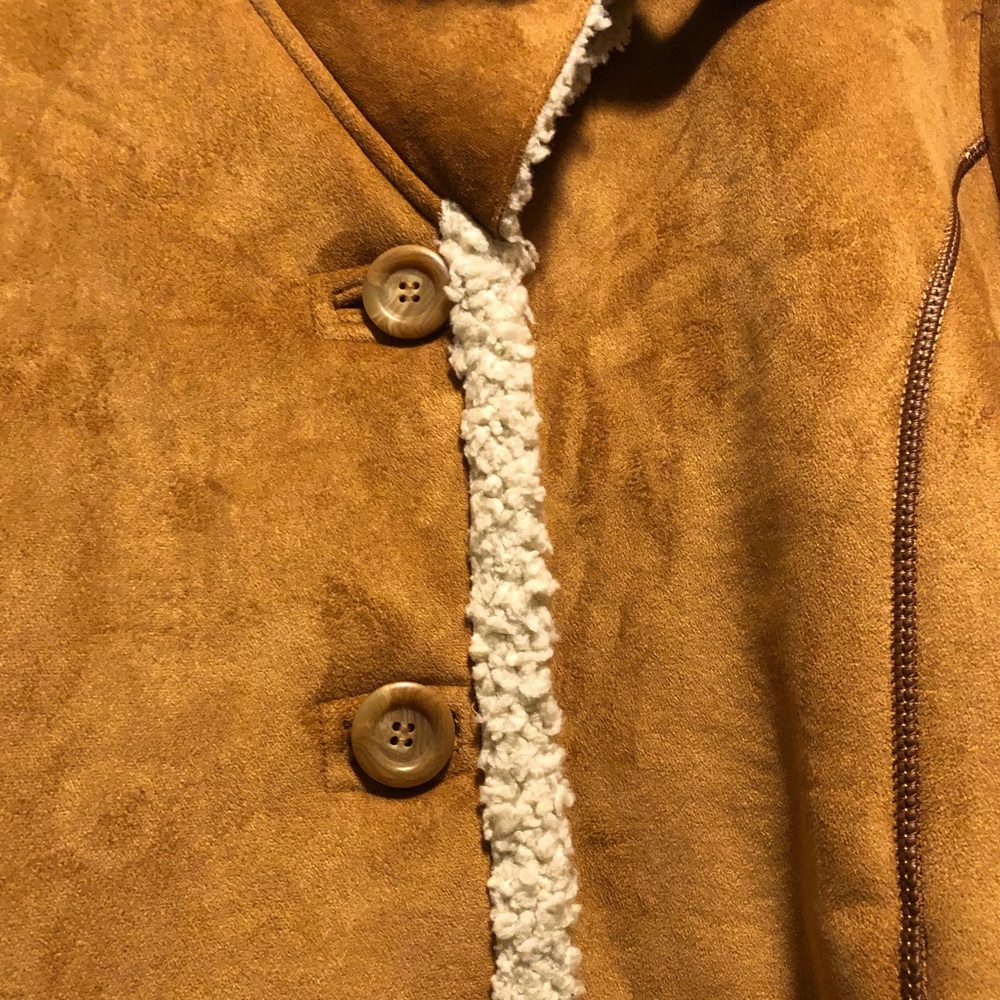 Larry Levine faux suede and shearling coat - Picture 2 of 5